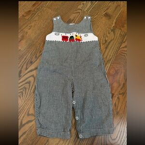 Smocked Train Romper